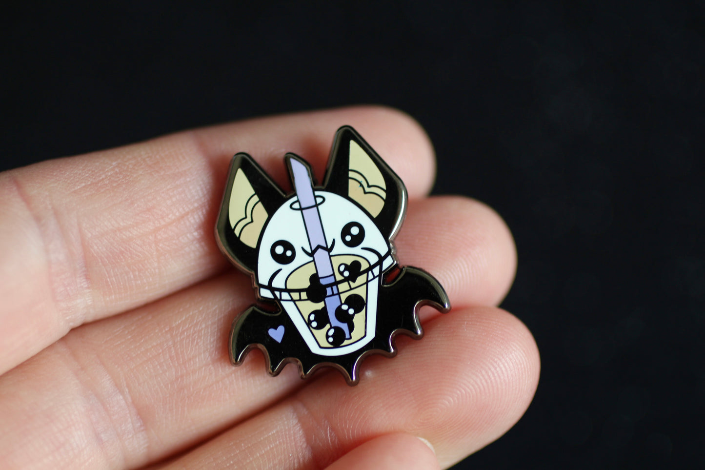 Bobat - Bubble Tea Bat Pin
