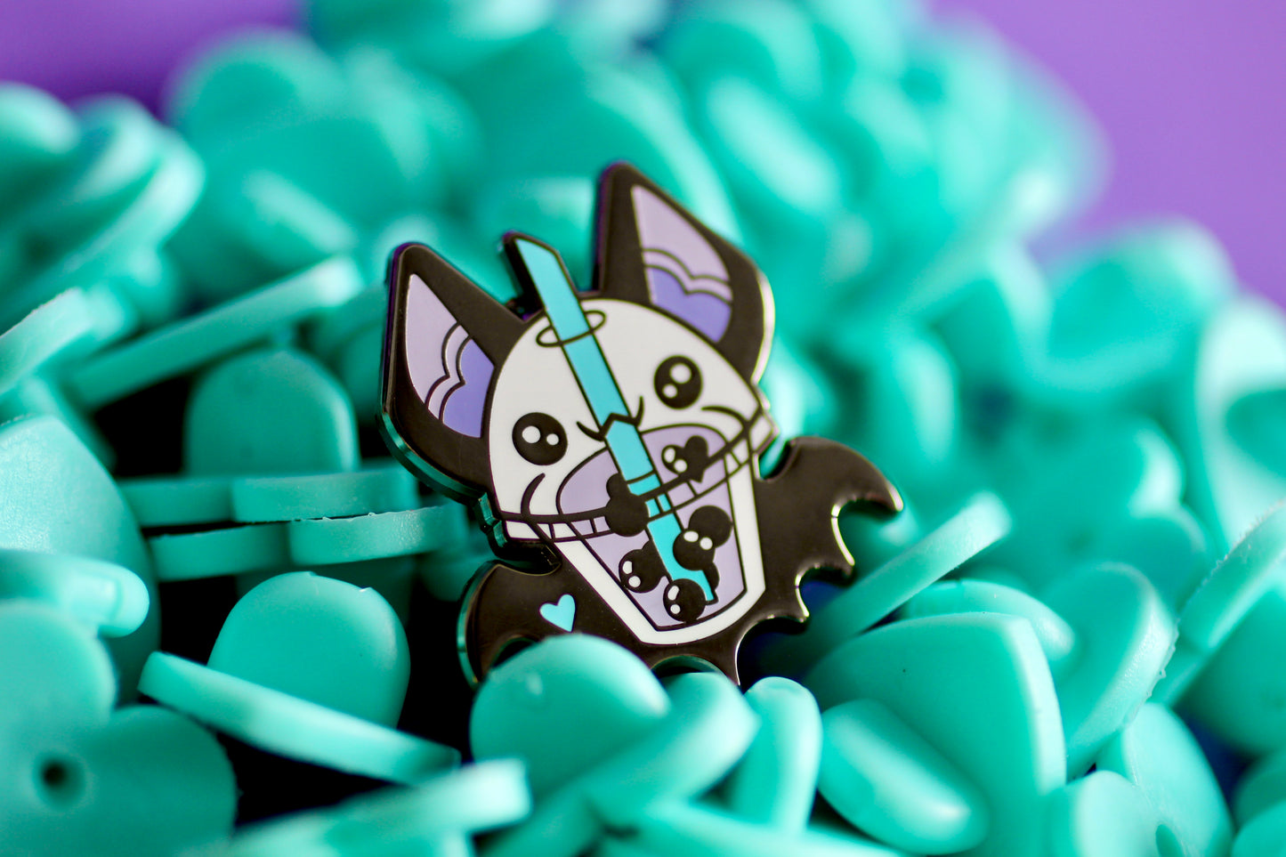 Bobat - Bubble Tea Bat Pin