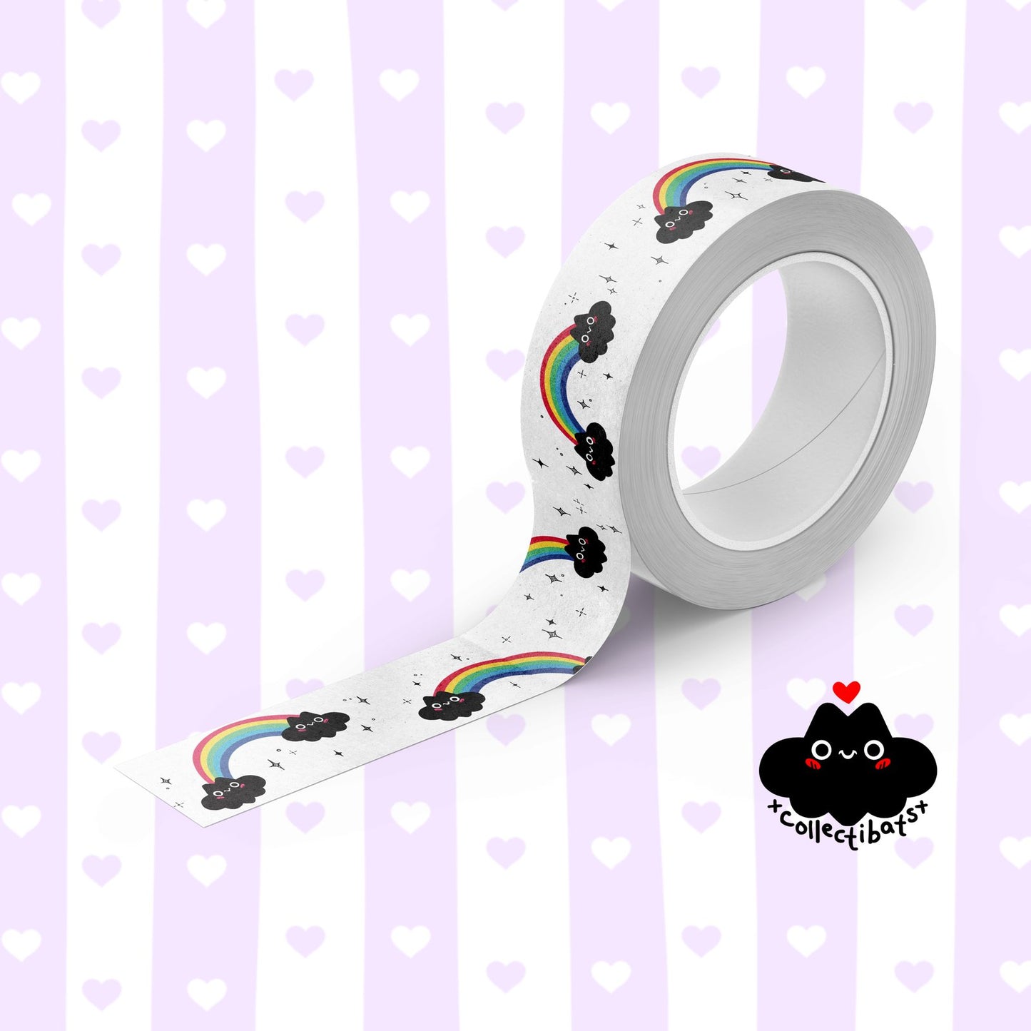Rainbow Bats Washi Tape
