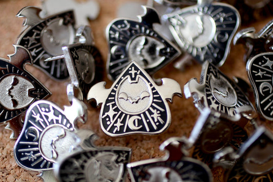 Planchetty Bat Pin - Silver